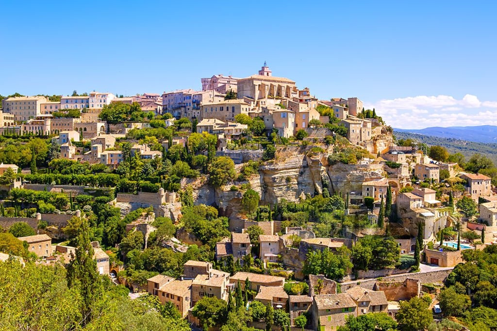Luberon et Gordes vus du ciel