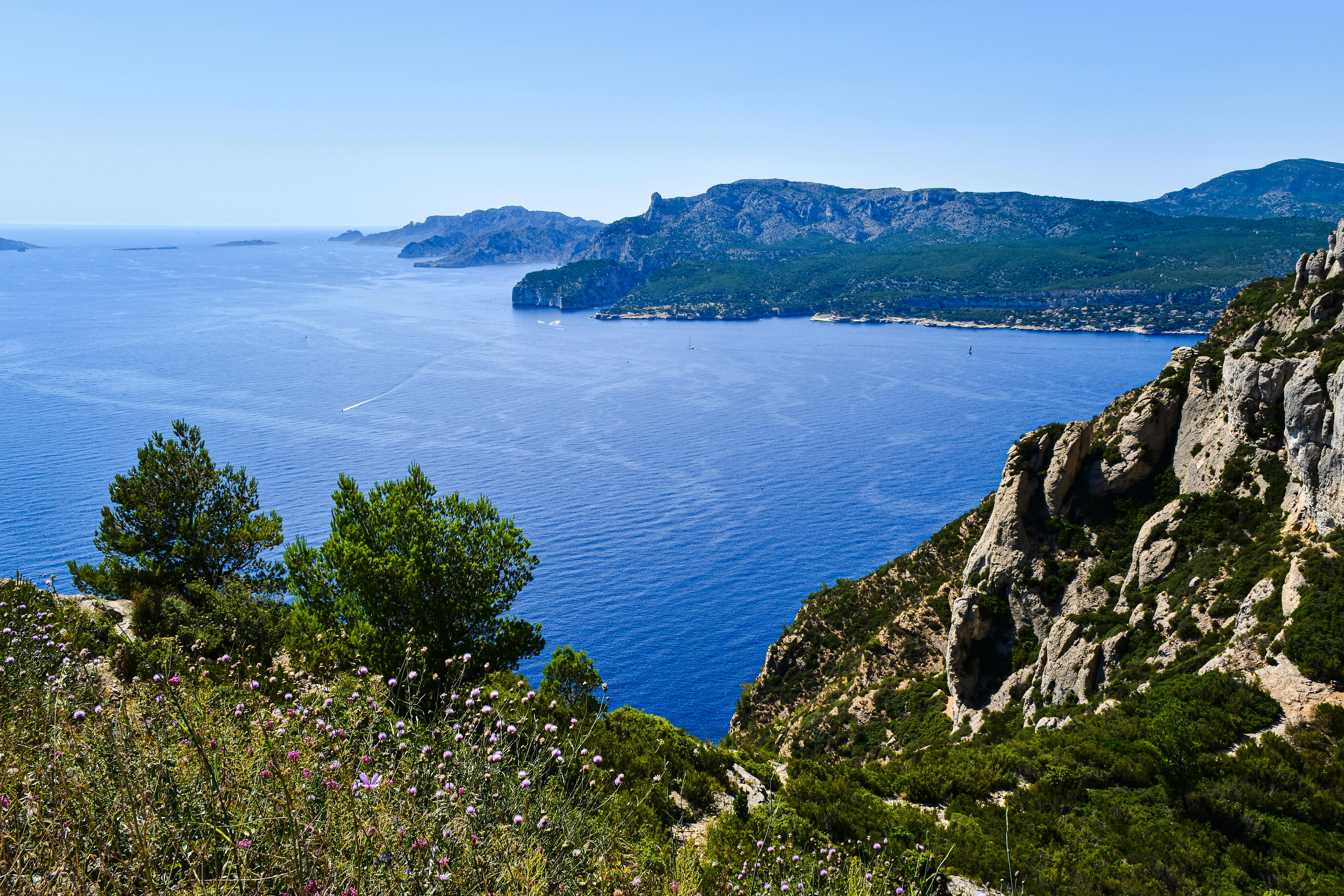 Vue aérienne de Cassis