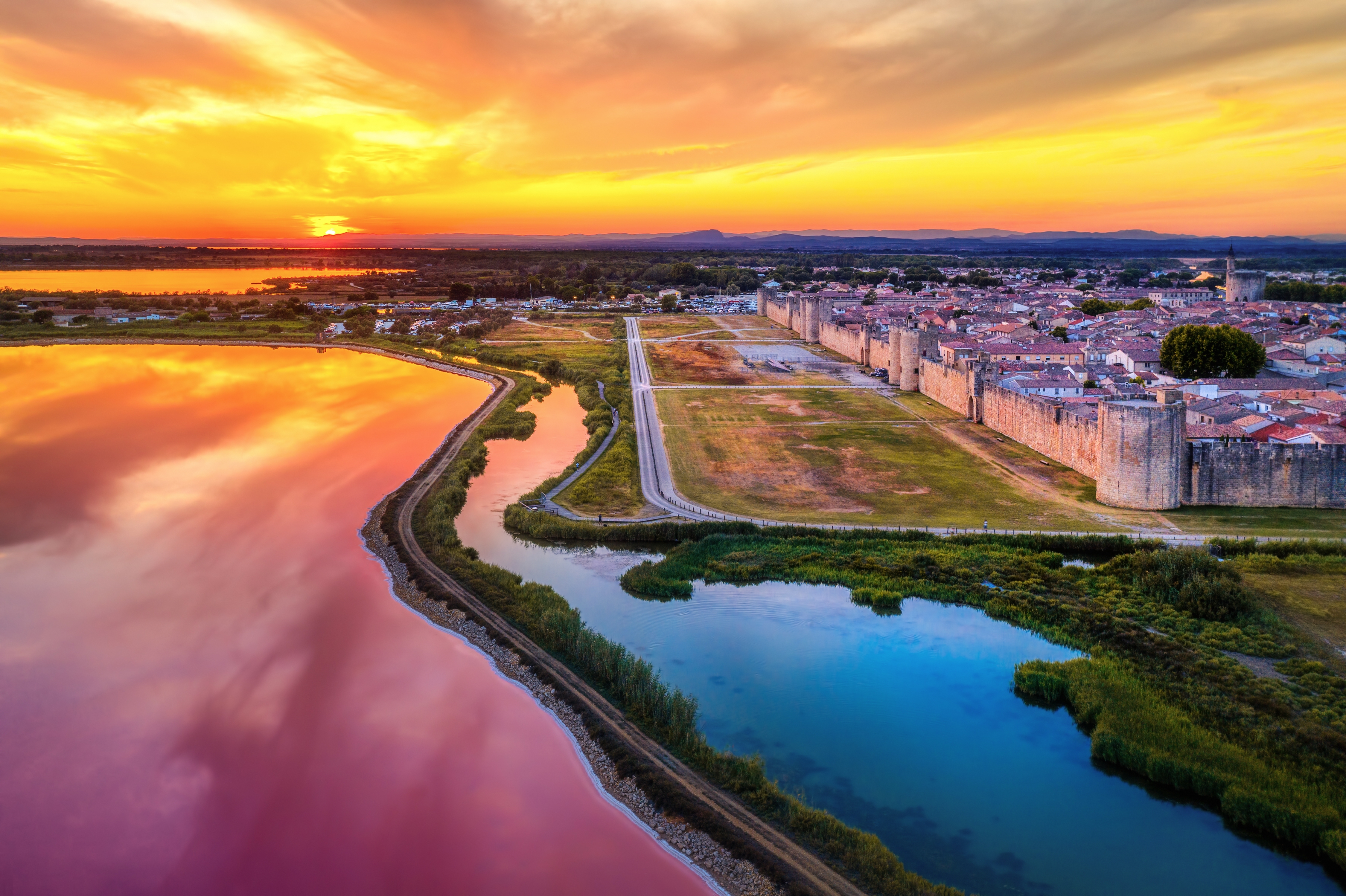 Camargue vue du ciel