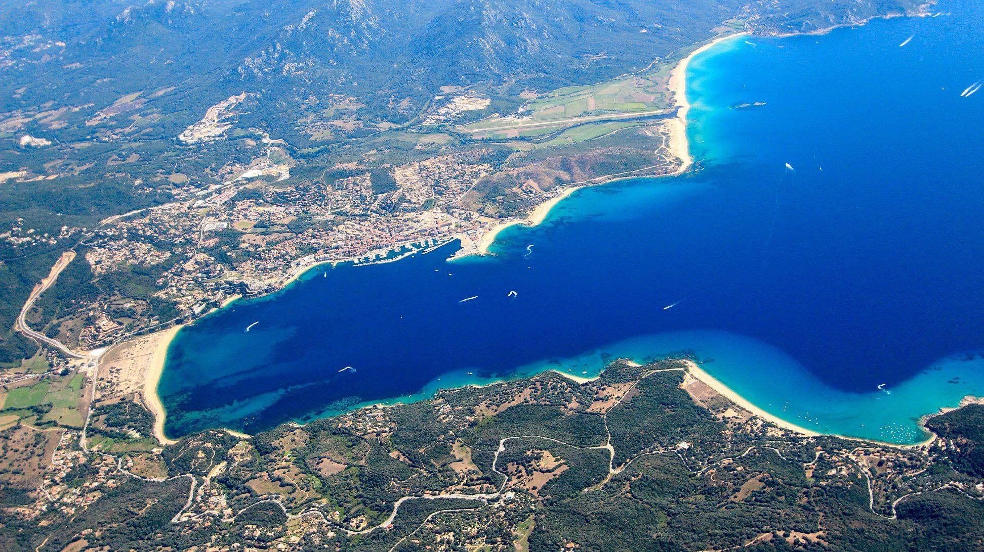 Vue aérienne de Propriano