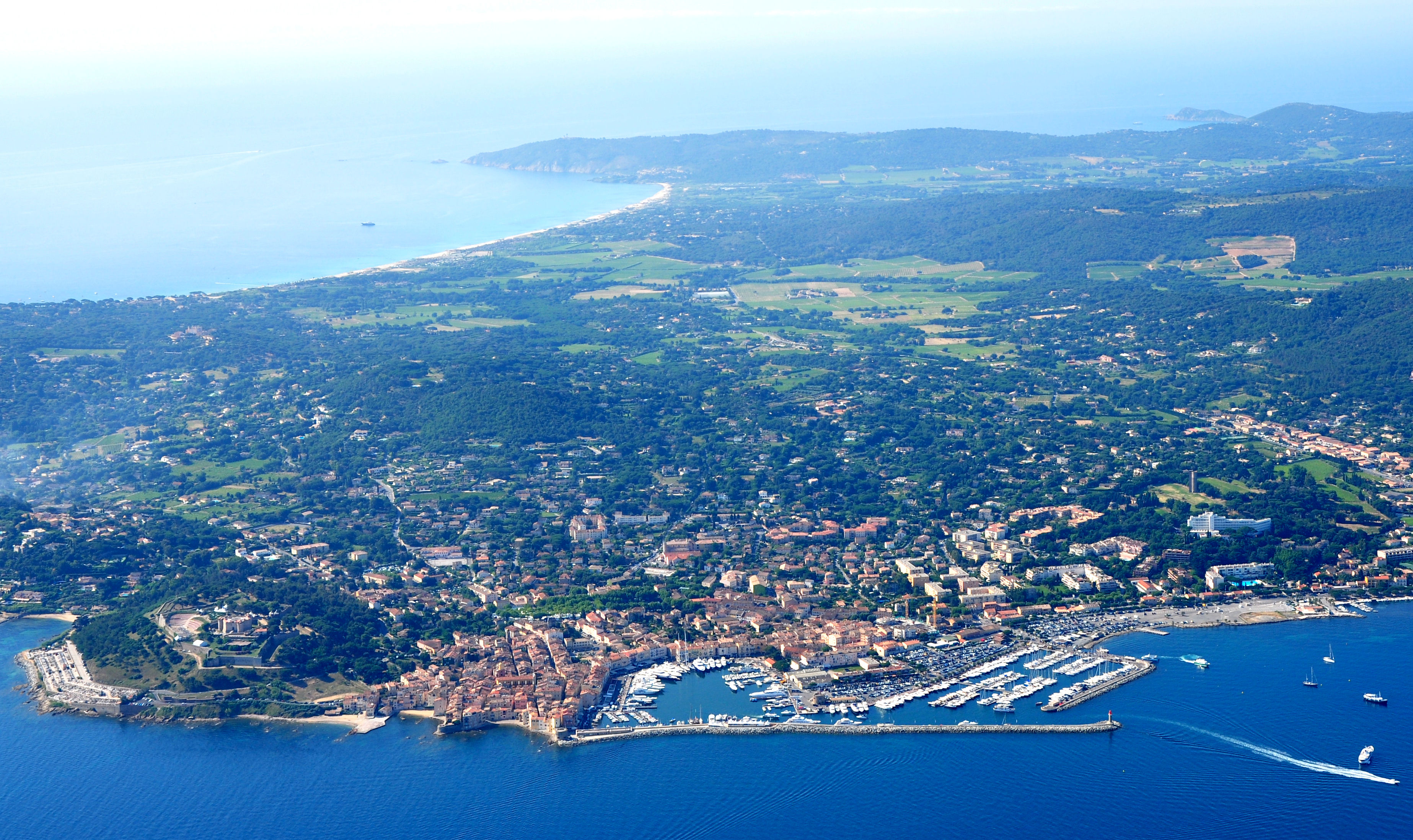 Golfe de Saint-Tropez vu du ciel