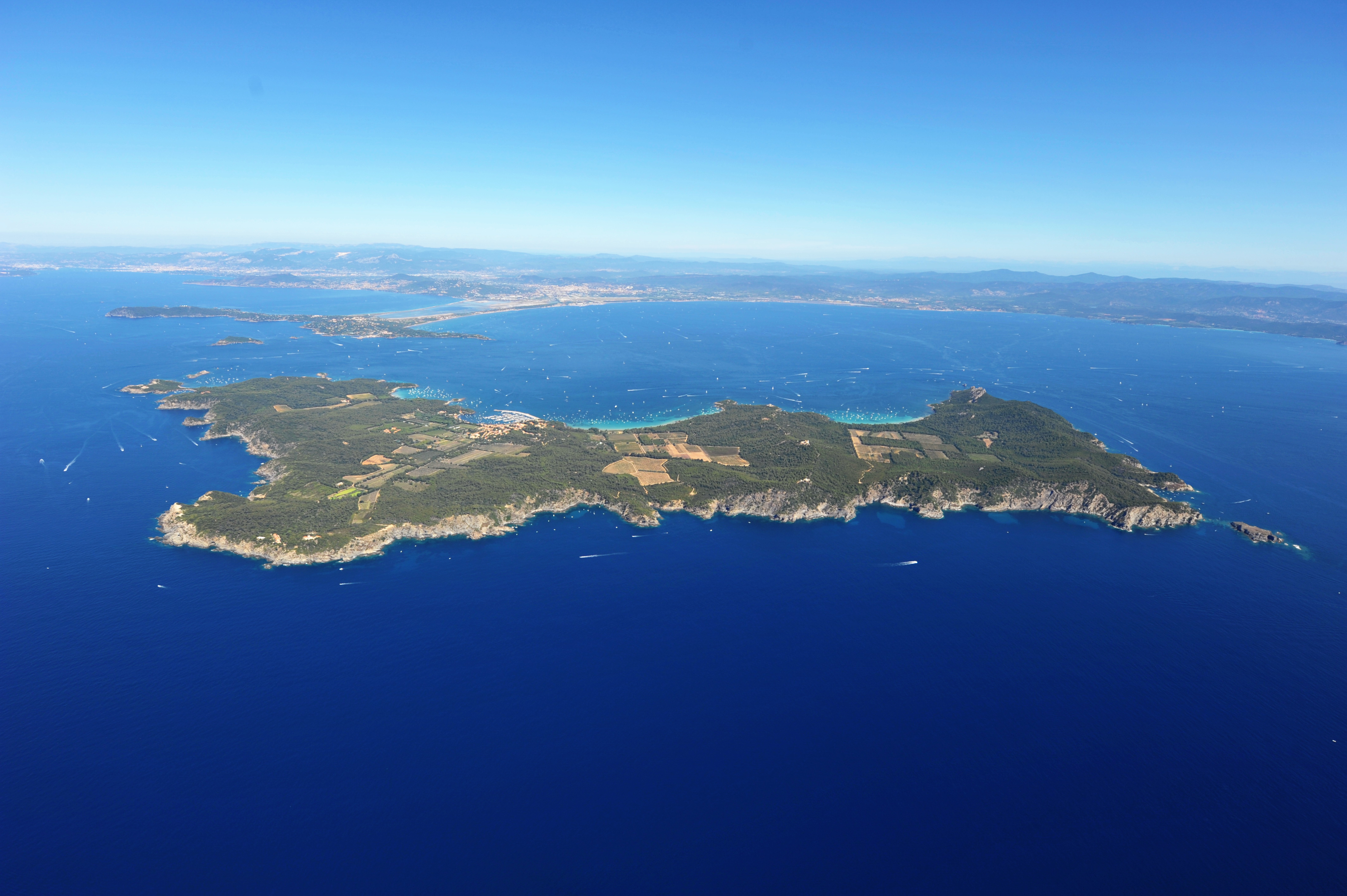 Îles d'Hyères vues du ciel