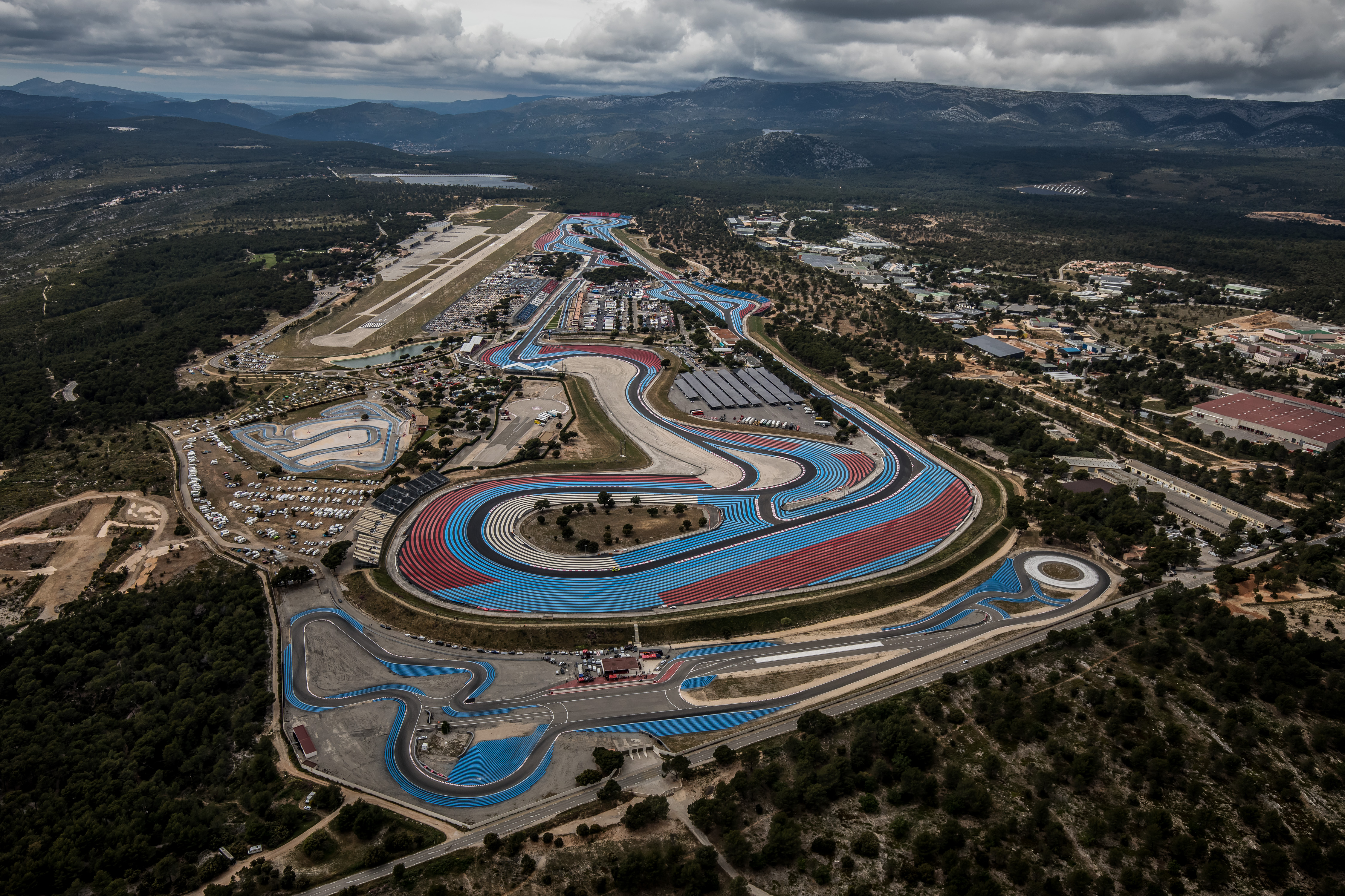 Circuit Paul Ricard du Castellet vu du ciel